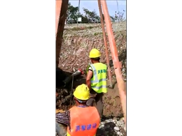 新津县西河提防加固工程一期施工3